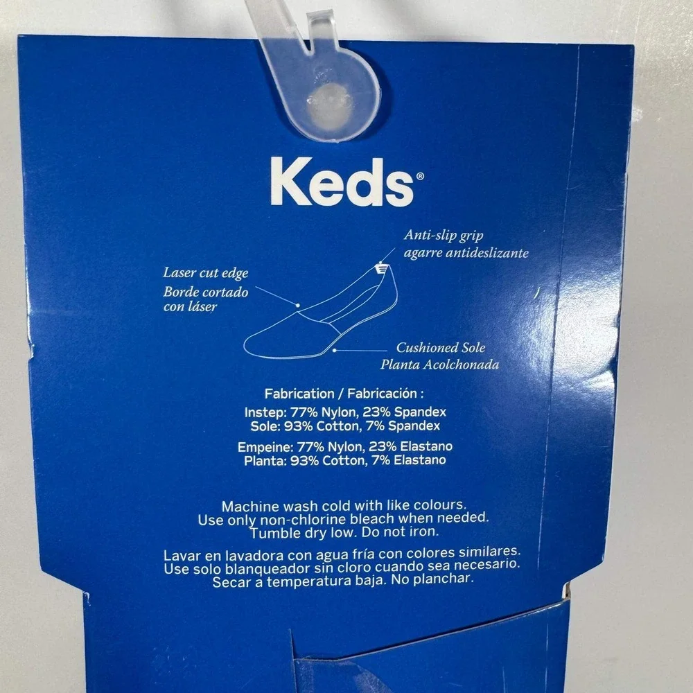 Keds Light Lux Liner No Show Socks Women 6-10 Brown 6 Pairs Cushioned Sole NWT